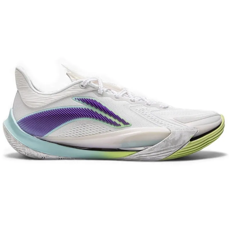 Li-Ning Sonic 13 V2 White Purple Lime (ABAV075-3)
