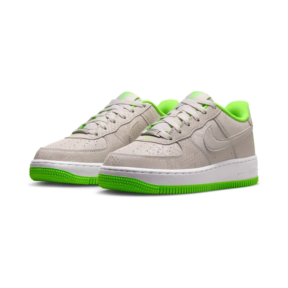 Nike Air Force 1 Low GS “Vast Grey / White / Electric Green” (IO4610-002)