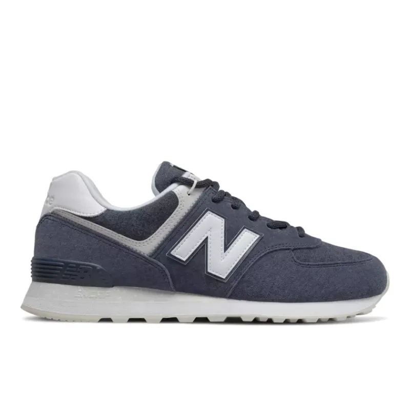 New Balance 574 Fleece Navy Navy/White (ML574SPZ)