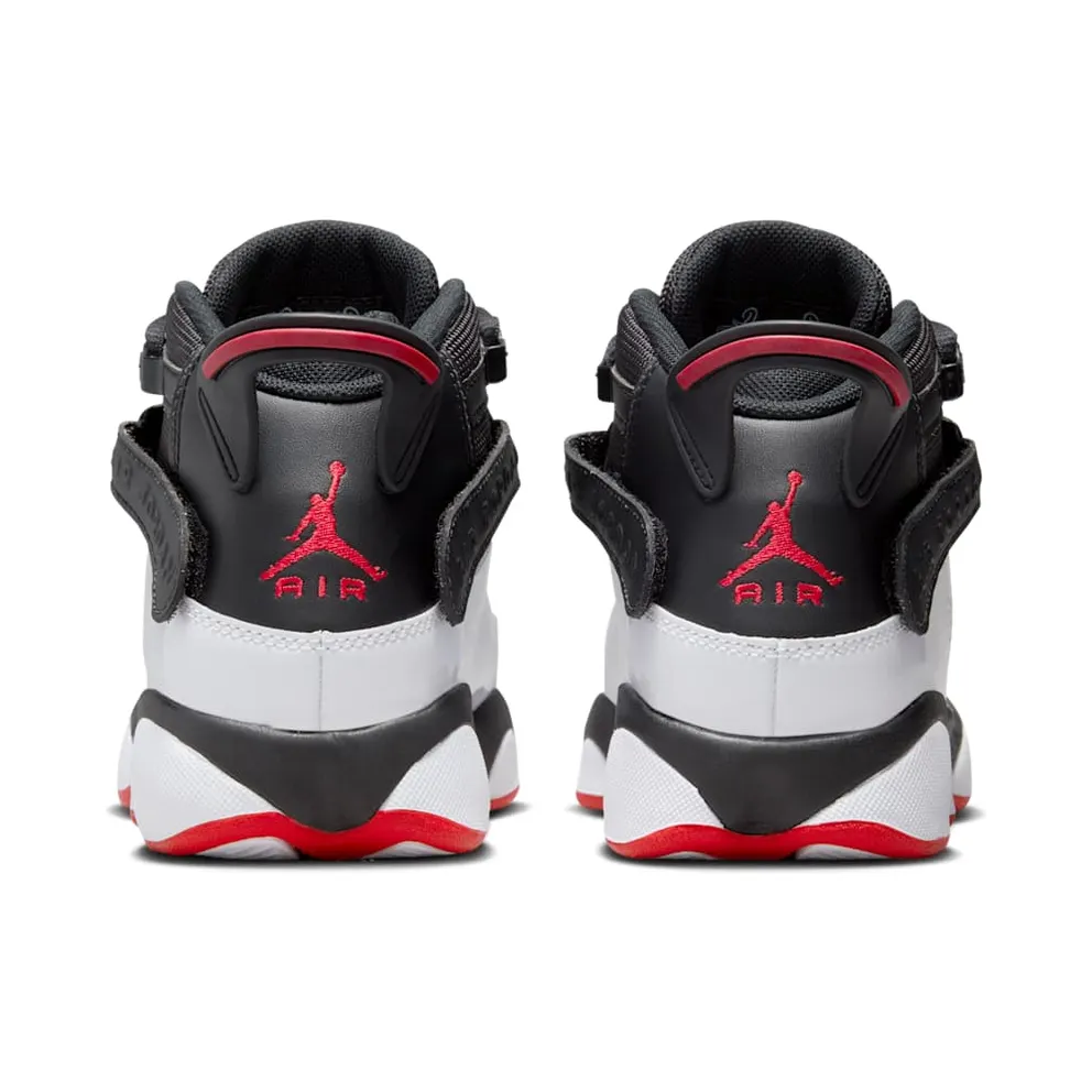 Jordan 6 Rings Black White University Red (323419-067)