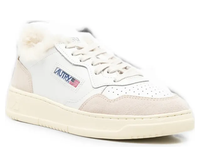 Autry Medalist “Shearling / White Neutrals” (AUXW LS75) (2)