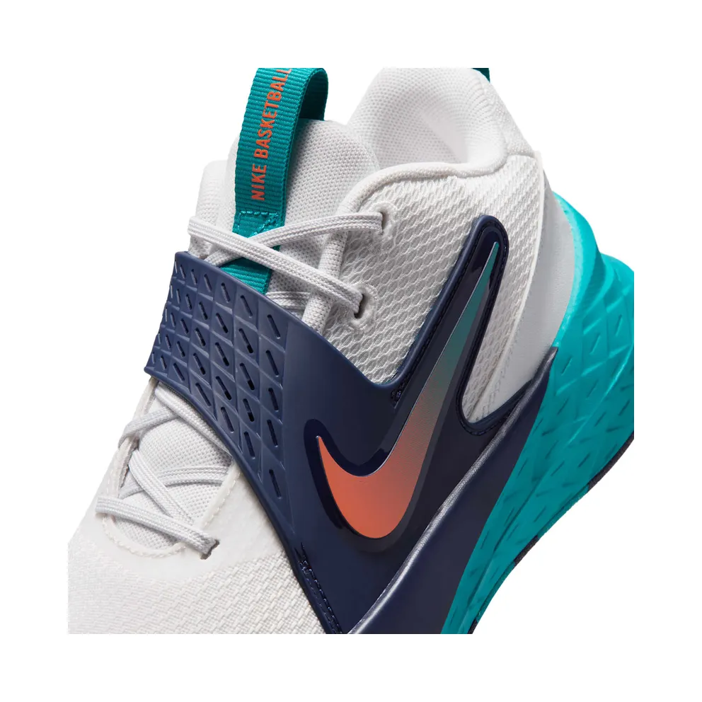 Nike Team Hustle D 12 GS ‘Summit White’ “Summit White / Energy / Midnight Navy / Safety Orange” (HF6279-107)