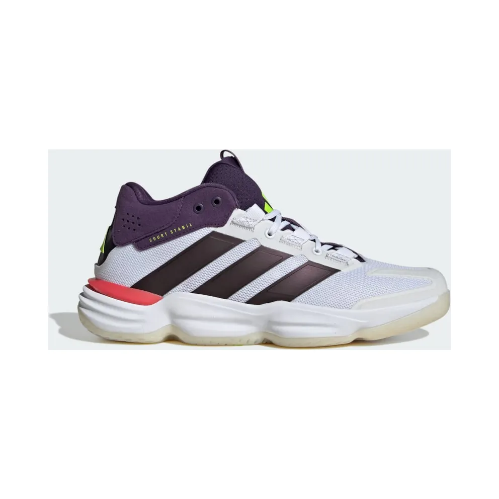 Adidas Court Stabil Indoor Cloud White / Aurora Met. / Aurora Plum (JH5163)