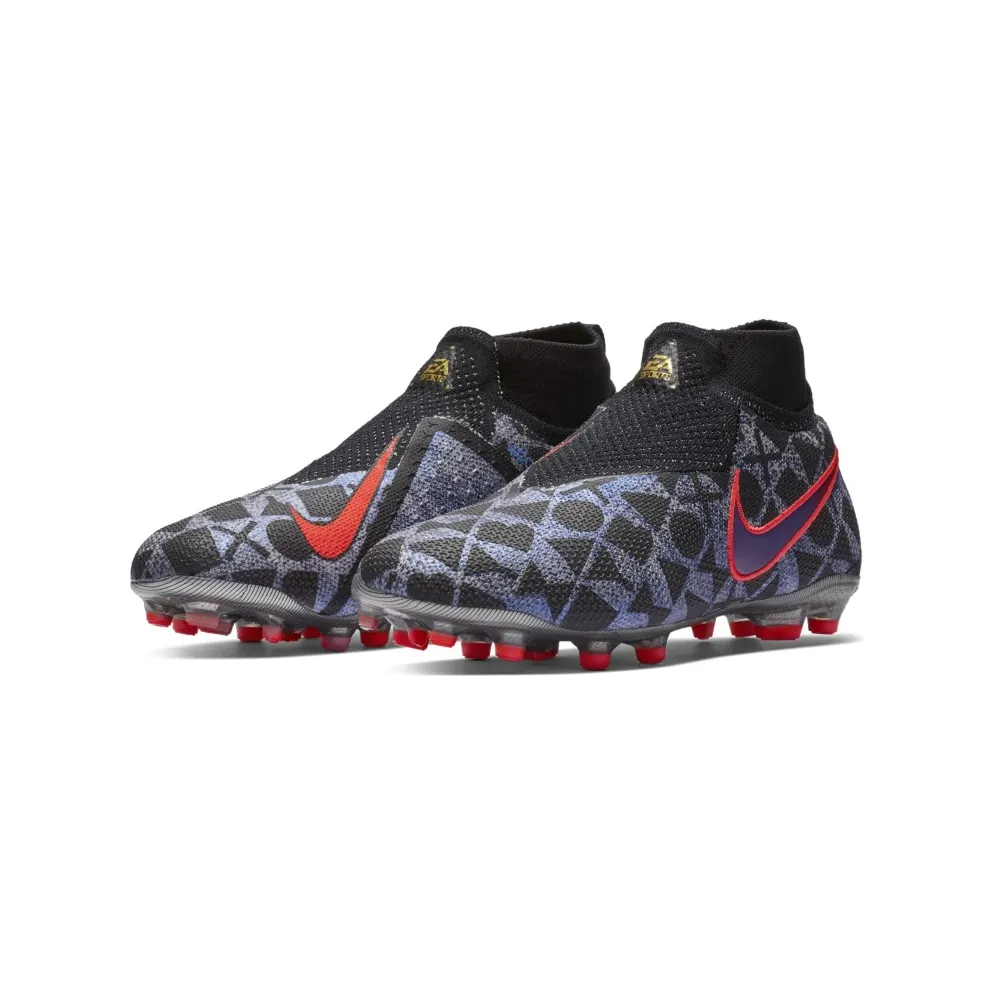 Nike Phantom Vision Elite Dynamic Fit MG EA Sports (GS) White/Bright Crimson-University Blue-Black (BQ5824-110)