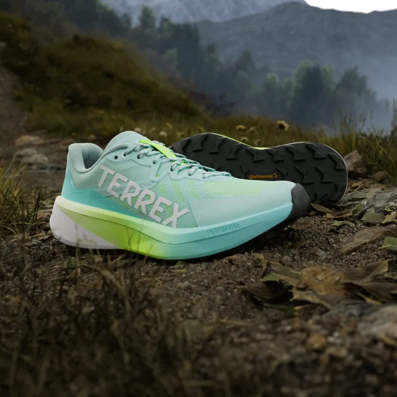 Adidas Terrex Agravic 3 Trail Running Semi Flash Aqua / Cloud White / Lucid Lemon (JR5250)