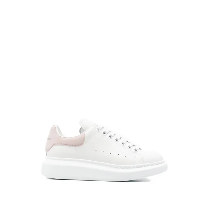 Alexander Mcqueen Oversized Suede-trim “White/Pink” (553770 WIAIH 9182)