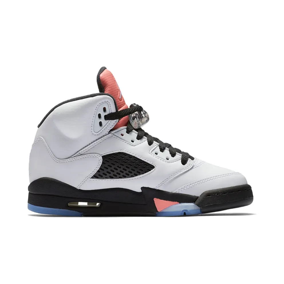 Jordan 5 Retro Sunblush (GS) White/White-Sunblush-Black (440892-115)