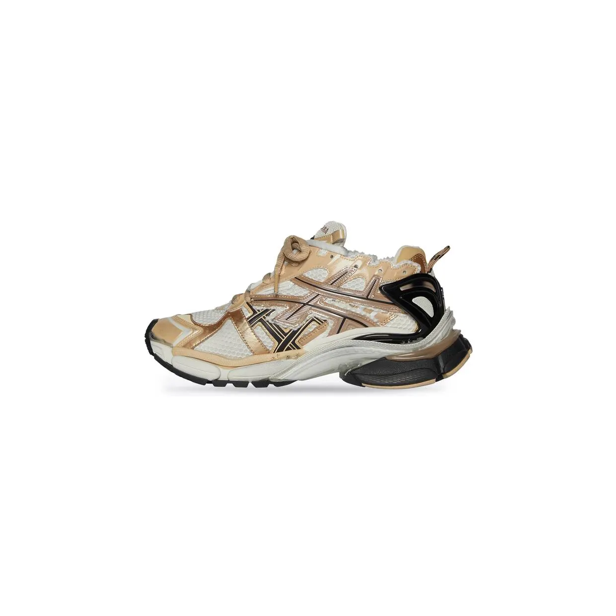 Balenciaga Runner Beige Black White (677403W3RB39891) (4)