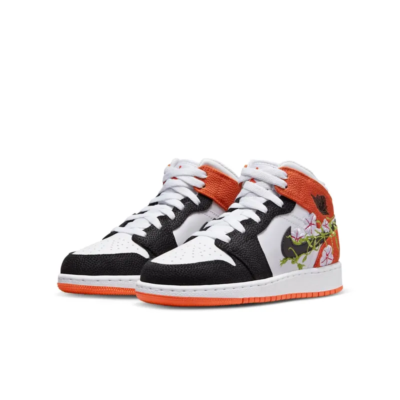 Air Jordan 1 Mid GS “Basketball Blossom” (DQ8390-100)