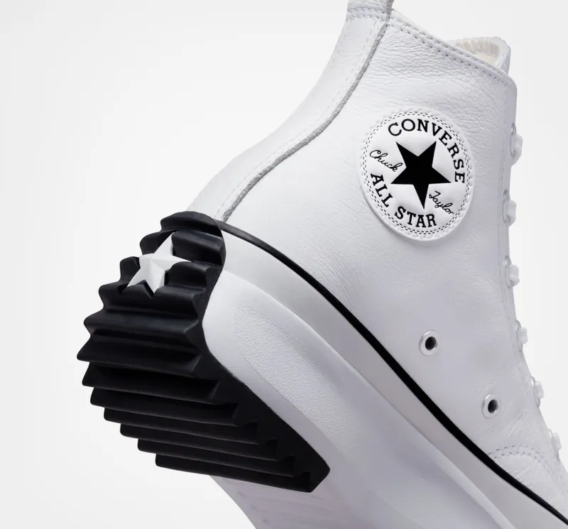 Converse Run Star Hike Platform Foundational Leather White/Black/gum