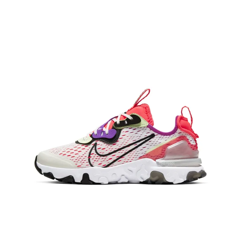 Nike React Vision Barely Volt Laser Crimson (GS) Summit White/Barely Volt-Laser Crimson-Black (CD6888-102)