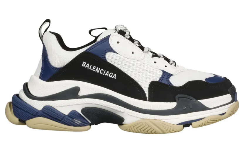 Balenciaga Triple S White Navy Black