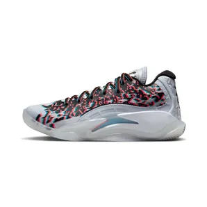 Jordan ZION 3 GS “Football Grey/Black/Flash Crimson/Chlorine Blue” (FZ4792-060)
