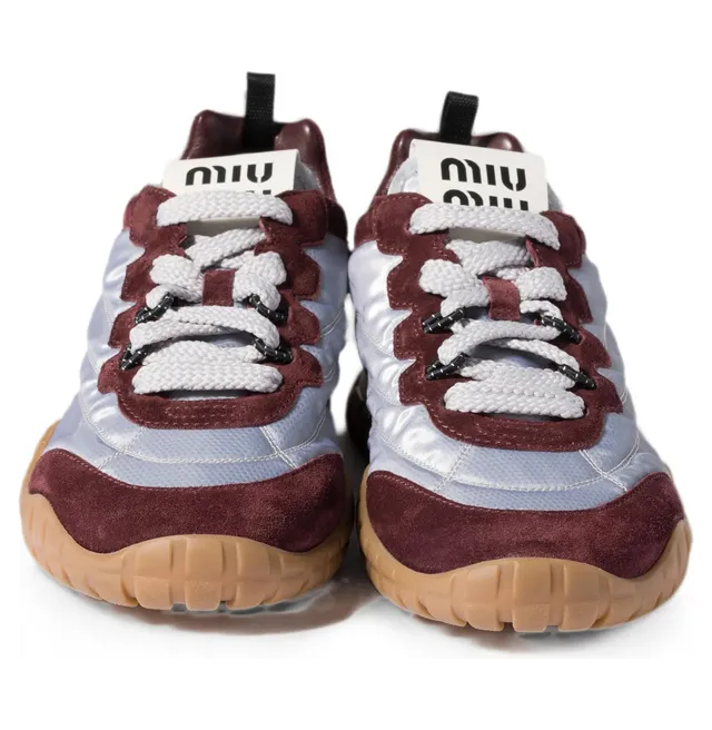 Miu Miu Tyre Technical-fabric and Suede “Silver/Red” (5E417E F D005 3ZOF F0P1O) (3)