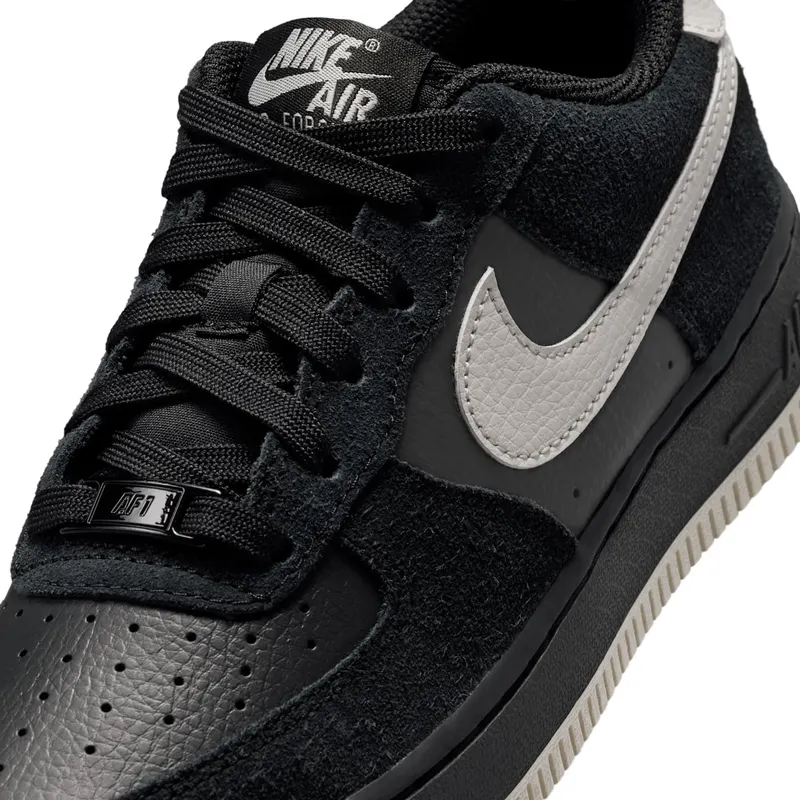 Nike Air Force 1 Low LV8 2 GS “Black Light Bone” (HV4760-001)