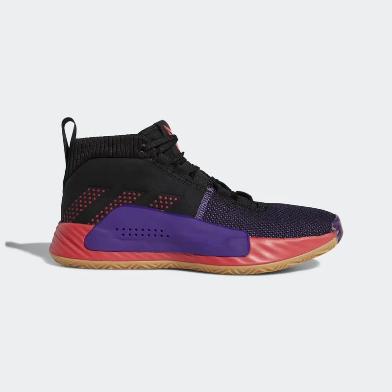 adidas Dame 5 Black Red Purple Core Black/Shock Red/Active Purple (BB9313)