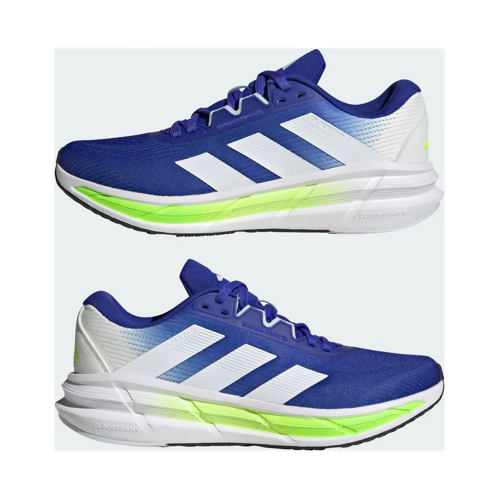 Adidas Questar 3 Running Shoes Lucid Blue / Cloud White / Lucid Lemon (JQ5083)