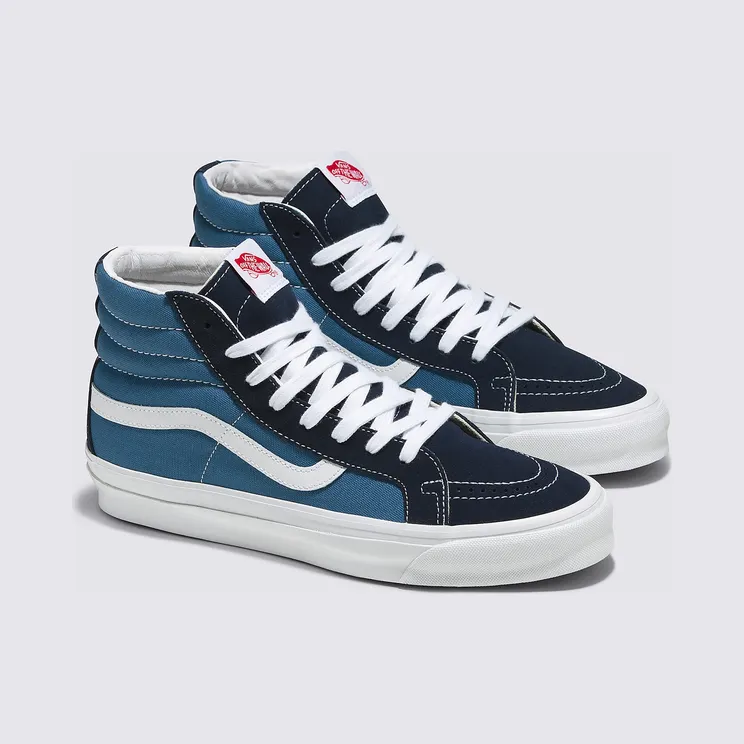 Vans Blue & Navy OG Sk8-Hi LX Sneakers (VN0A4BVB5OC)