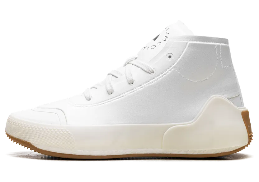 adidas by Stella McCartney White Treino Mid Sneakers (FY1176)