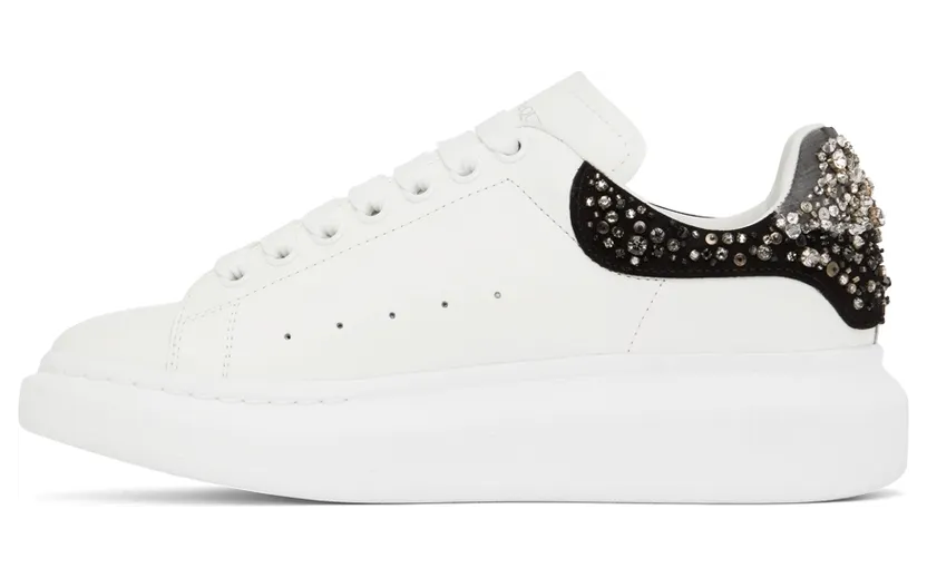 Alexander McQueen White & Black Oversized Larry Sneakers (705065WICG1) (3)