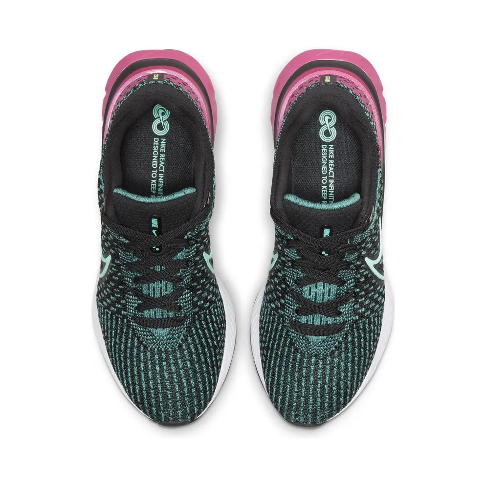 Nike React Infinity Run Flyknit 3 Road Running Black (DD3024-003)