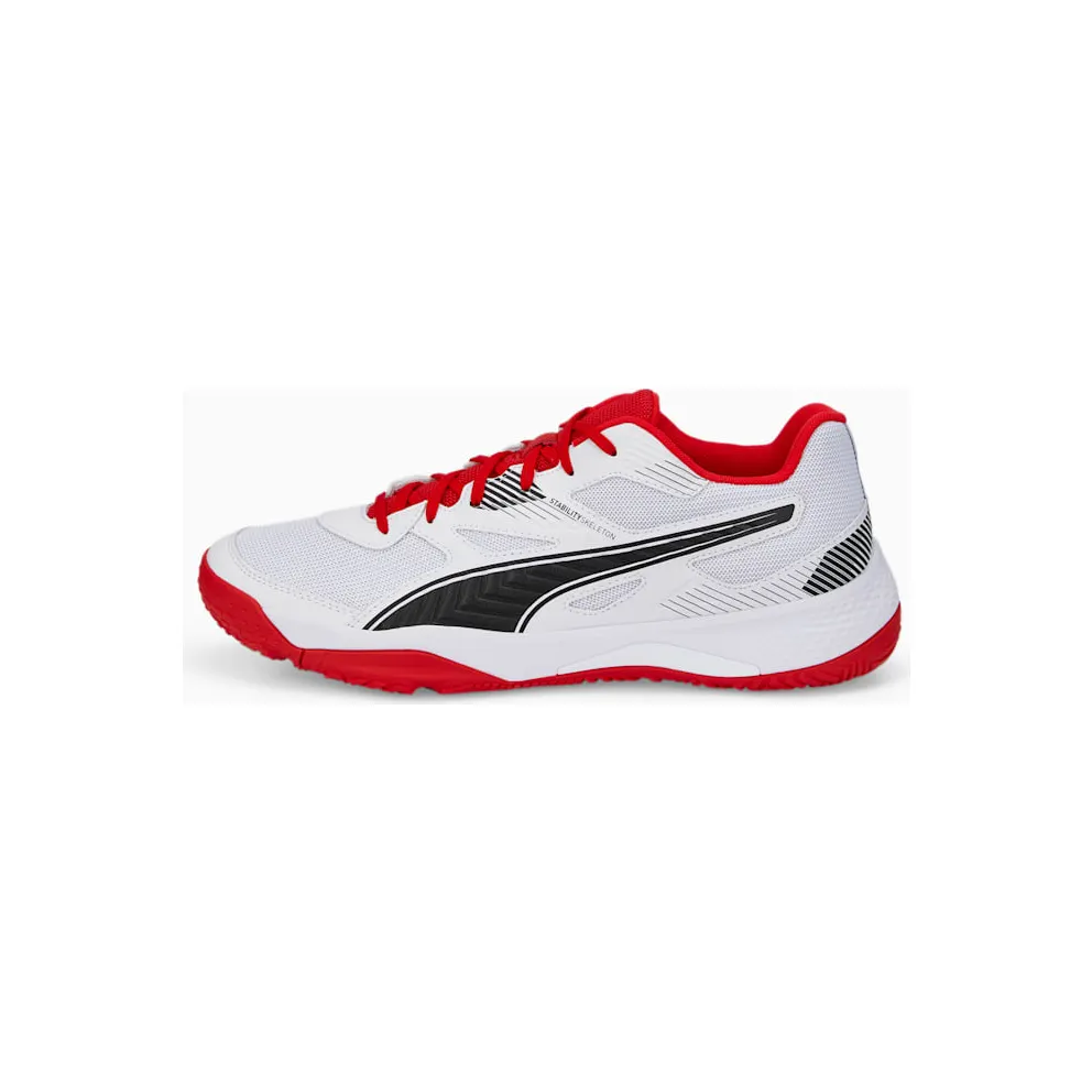 Puma Solarflash II Indoor Sports Shoes White/Black/Red (106882-04)