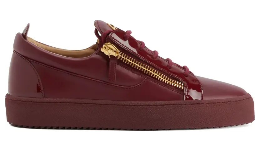 Giuseppe Zanotti FRANKIE sneakers van glanzend leer – Rood (RU50000002)