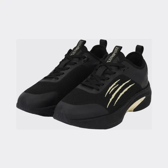 Plein Sport PS/Sprint-78 Two-Tone Mesh Trainers with Printed Logo Black (PAESUSC0778STE003N0202)