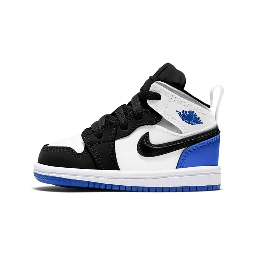 Air Jordan 1 Mid SE White Black Royal (TD) (BQ6933-102)
