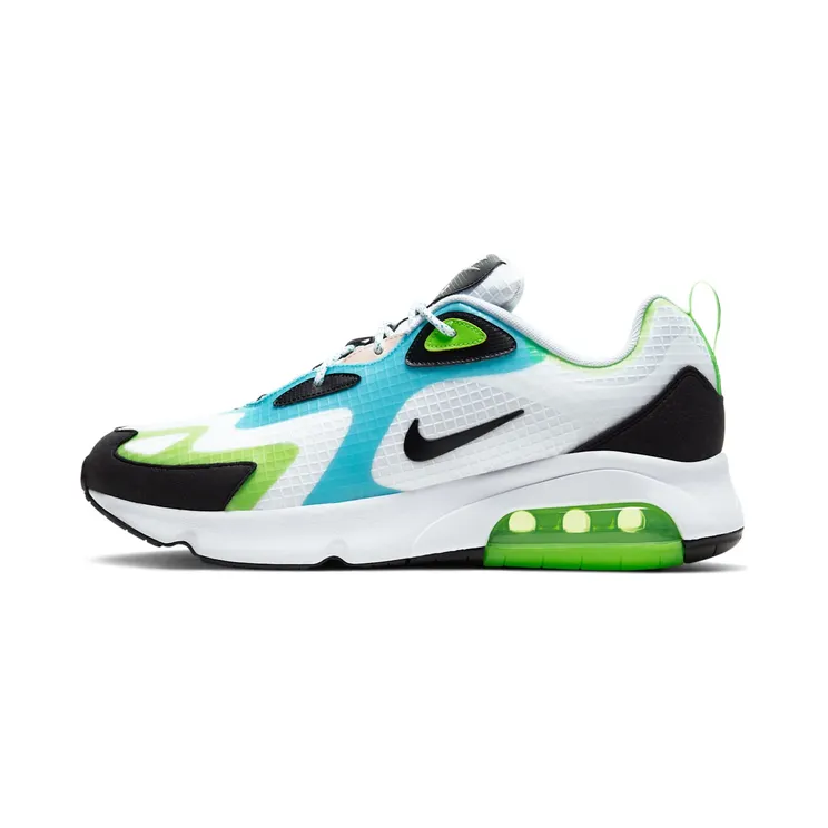 Nike Air Max 200 SE “White / Electric Green / Oracle Aqua / Black” (CJ0575-101)