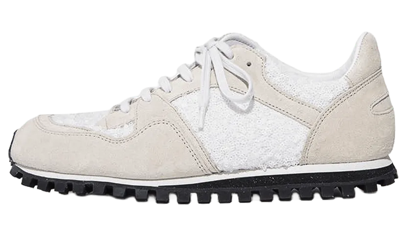 Comme Des Garcons Spalwart Sequin Suede Womens “Beige / White” (FCGH0WSS17)