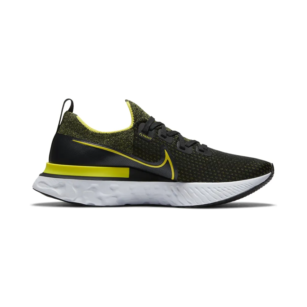 Nike React Infinity Run Flyknit Black Sonic Yellow Black/White/Anthracite (CD4371-013)