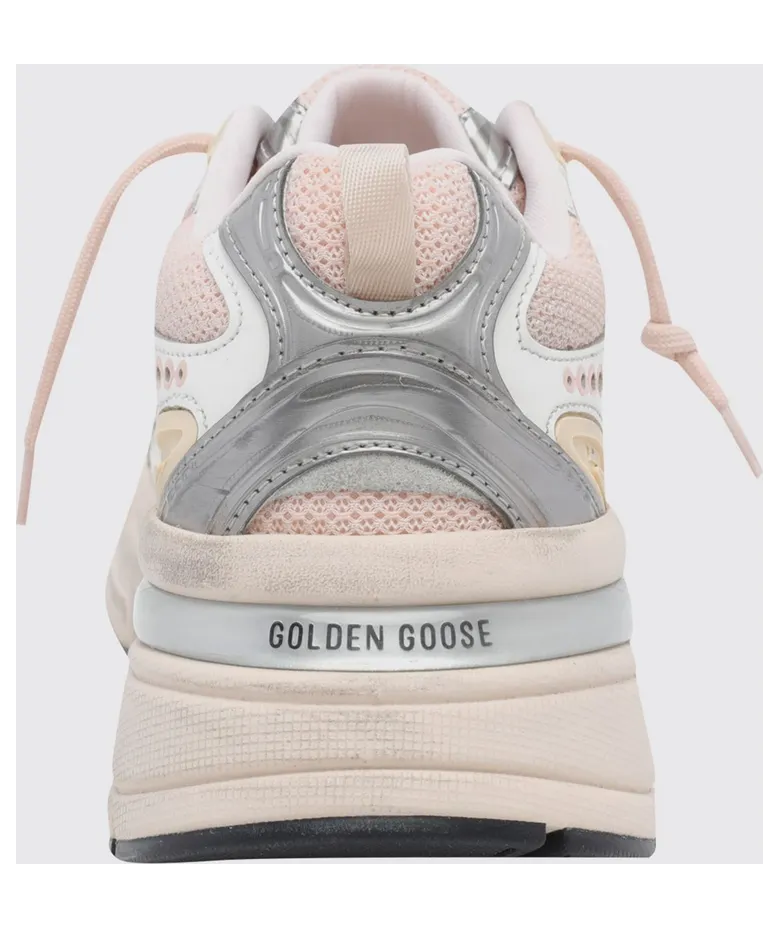 Golden goose Lightstar Distressed Leather and Mesh Sneakers White (GWF00724F00875111858) (3)