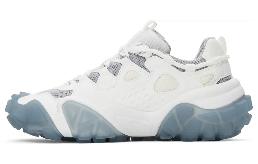Acne Studios White & Blue Lace-Up Sneakers (AD0205-) (3)
