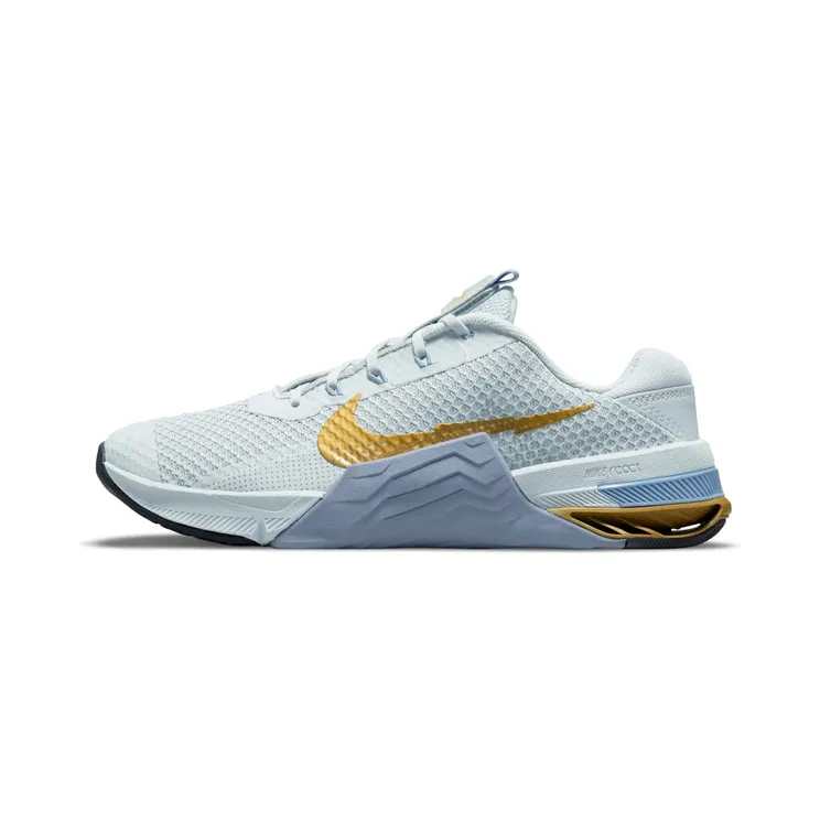Nike Metcon 7 Trainingsschoenen Grey “Pure Platinum / Ashen Slate / Aluminium / Metallic Gold Coin” (CZ8280-049)