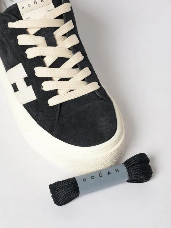 Hogan Crosswind Platform Suede Sneakers Black (HXW7050GB00UHO01OX) (3)