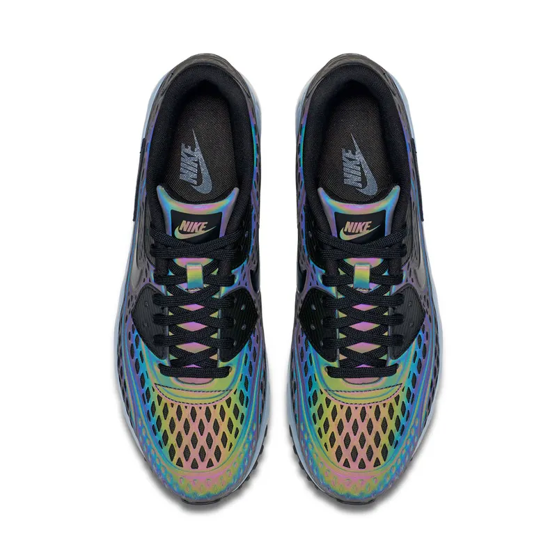 Nike Air Max 90 Ultra Moire Iridescent Deep Pewter/Black-Porpoise (777427-200)