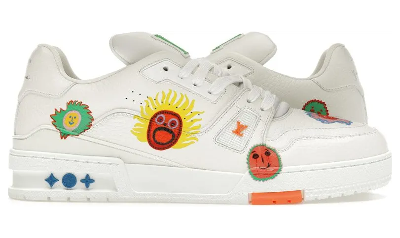 Louis Vuitton x Yayoi Kusama Trainer White Print (1ABD3G)
