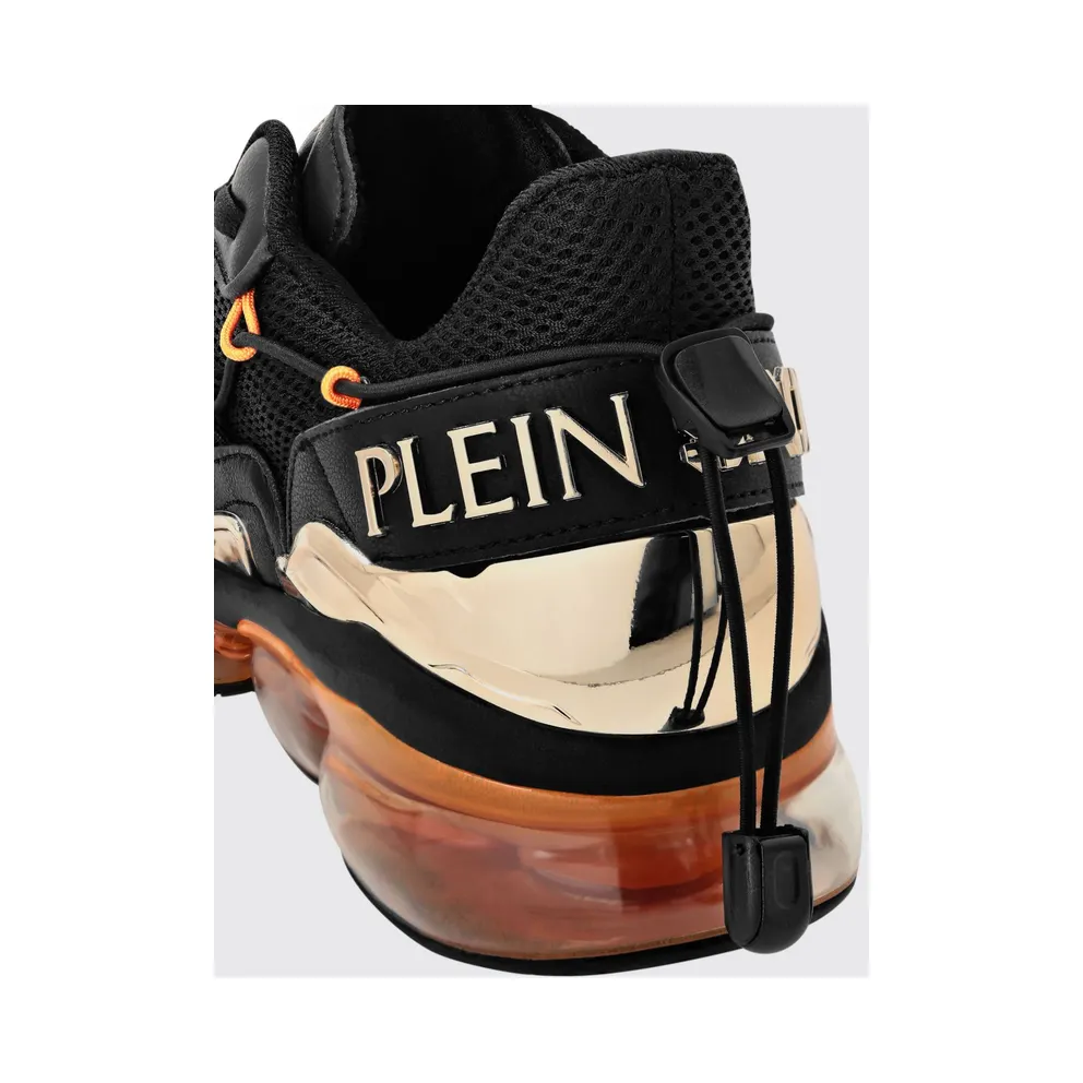 Plein Sport Mesh And Leather Black 1 (PAESUSC0746STE003N0286)