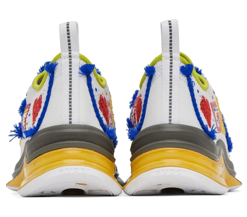 Gucci White Run 9142 Gr.Wh-Met-Pist/ (708645 FAAJQ) (2)