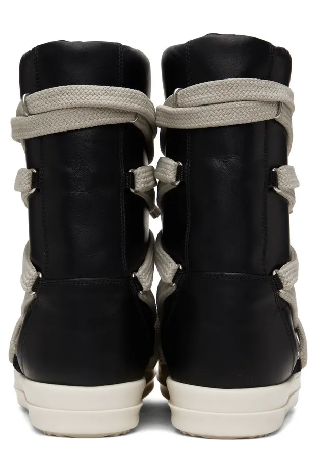 Rick Owens Black Jumbo Puffer Megalaced Sneakers (RU02B2895 LLPW1) (2)
