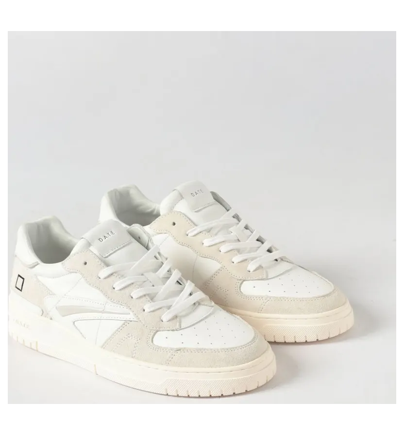 D.A.T.E D. A.T. E. Torneo Pure Basic Leather Sneakers White 1 (M441TPBAWH)
