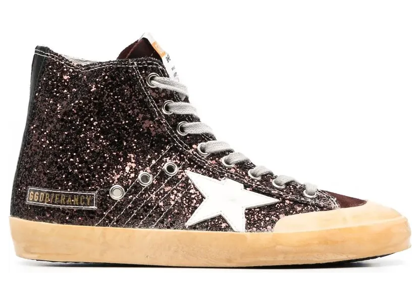 Golden Goose Francy high-top sneakers – Bruin (GWF00114F004048)