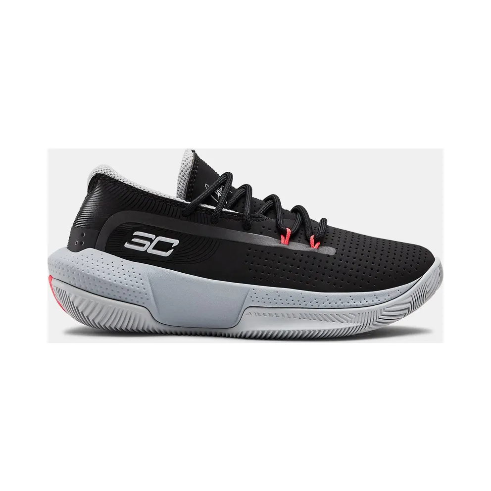 Under Armour Curry 3Zer0 3 Black Grey (PS) Black/Mod Gray-Halo Gray (3022118-001)