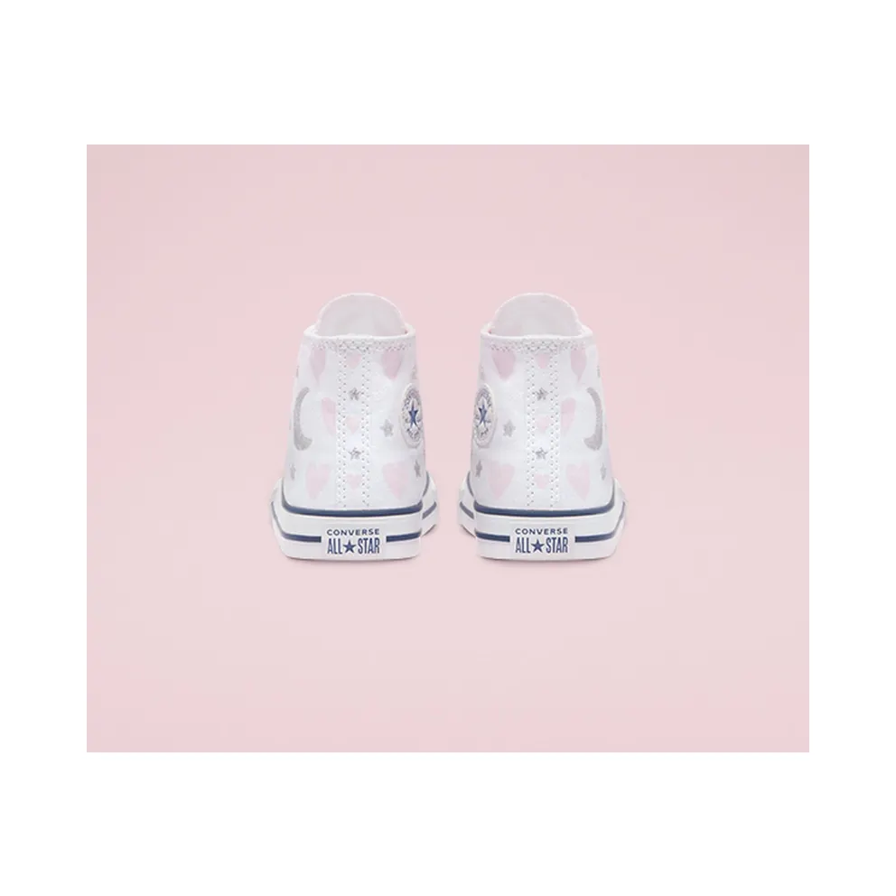 Converse My Wish Chuck Taylor All Star High Top White/pink/silver (771093C)