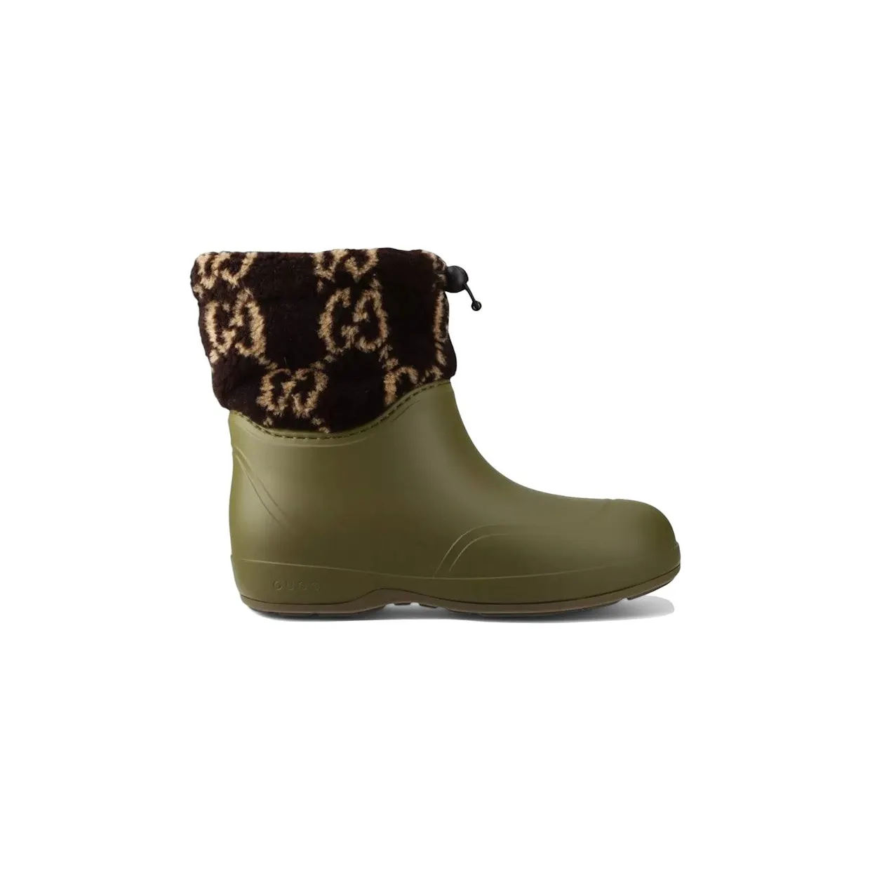 Gucci Two-Toned Teddy Ankle Boots Green Brown (758813 9AAD4 3541)