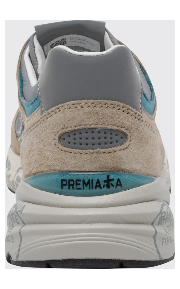 Premiata Mase Suede and Mesh Sneakers Brown (MASE8023) (3)