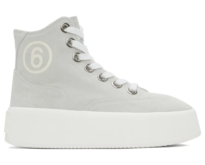 MM6 Maison Margiela Black Suede 6 Sneakers (S59WS0153 PR047)