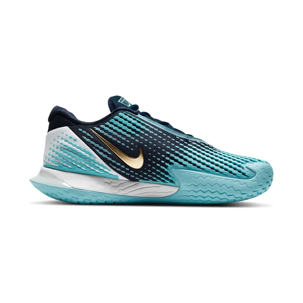 NikeCourt Air Zoom Vapor Cage 4 Hardcourt Blue “Obsidian / Copa / White / Metallic Gold” (CD0424-401)