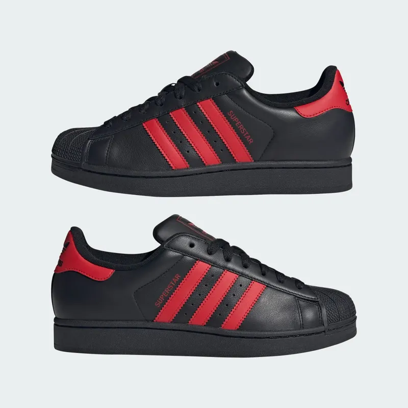 Adidas Superstar II Core Black / Better Scarlet / Core Black (IH4172)